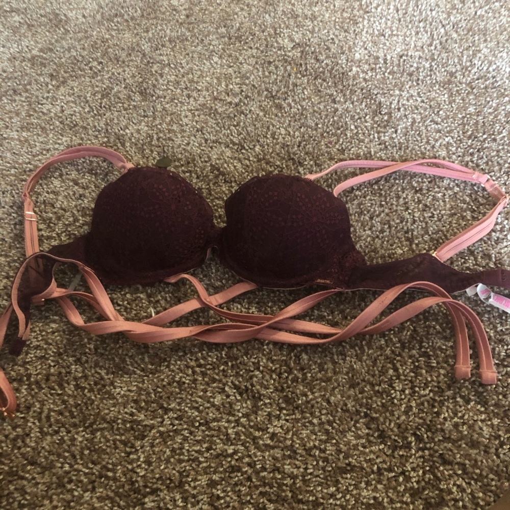 Strappy love pink bra